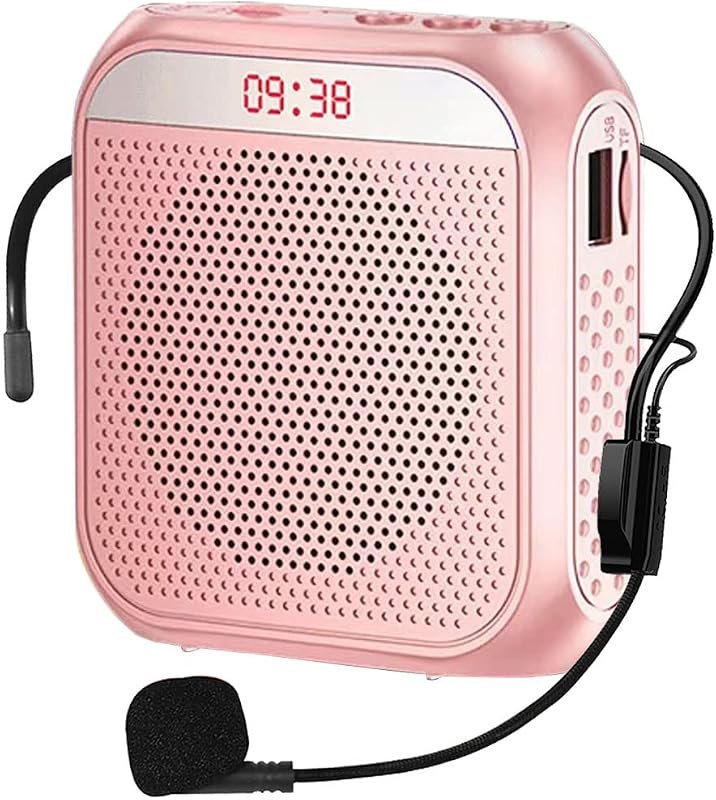 Portable 2200mAh Rechargeable Voice Amplifier PA System with Headset M