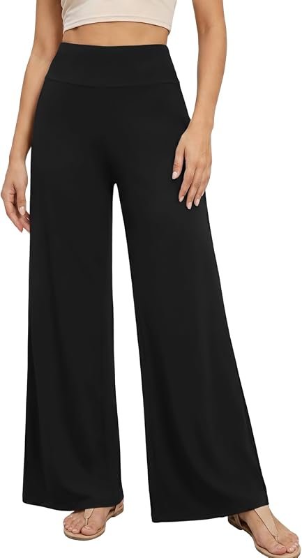 Wide Leg Casual Palazzo Pants