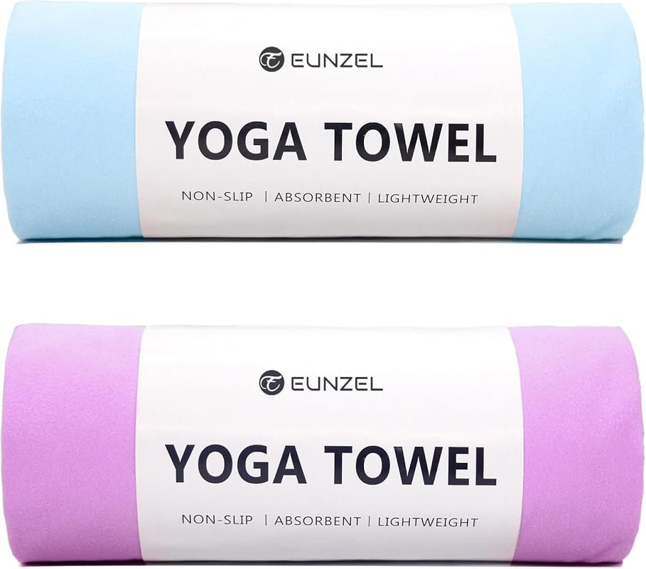 Eunzel 2-Pack Yoga Mat Towel
