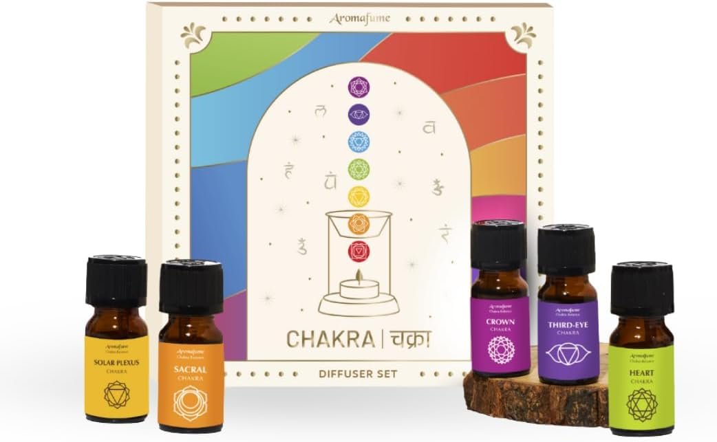 7 Chakra Essential Oil Diffuser Blend Gift Set, 100% Pure Aromatherapy