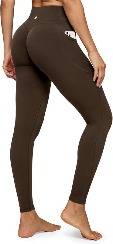 Heathyoga High Waisted Scrunch Butt Lifting Leggings with Functional S