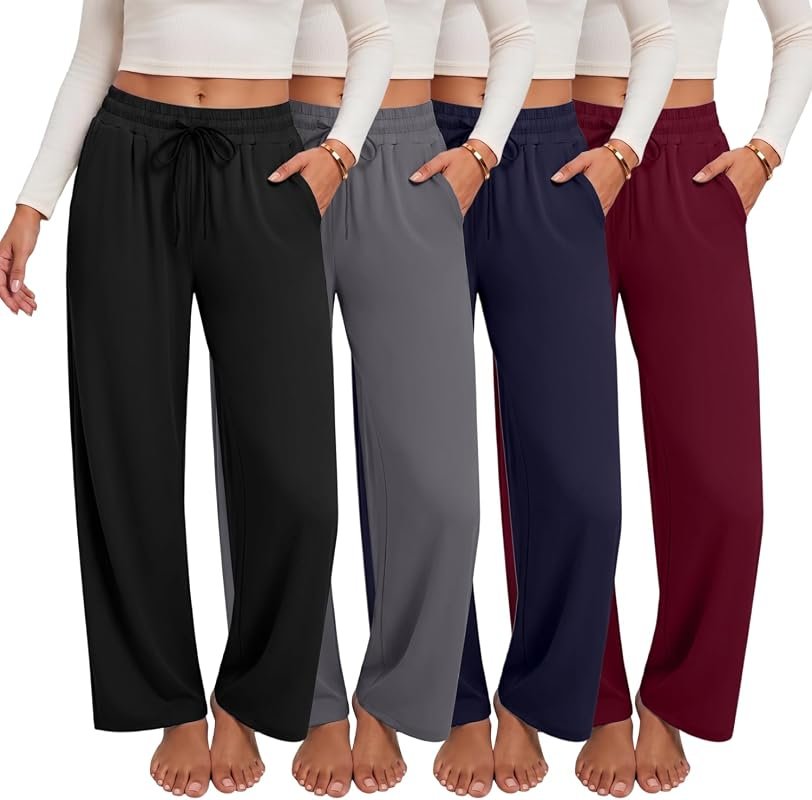 4 Pack Wide Leg Sweatpants