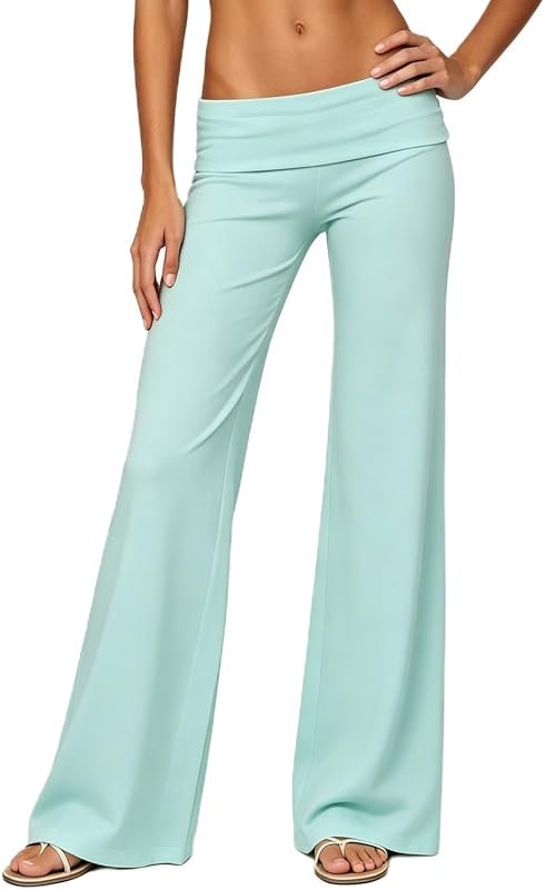 Yoawdats Fold Over Yoga Pants