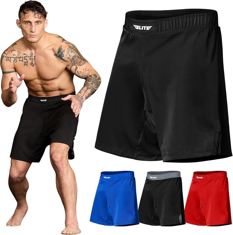 Men’s No-Gi BJJ Jiu Jitsu Grappling MMA Fight Shorts for Mixed Martial