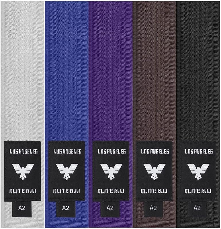 Elite Sports Adults Brazilian Jiu Jitsu Belts for Men and Women, Cotto