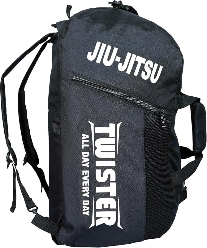 Twister Fight Wear Convertible Jiu Jitsu Backpack and Duffel Bag for M