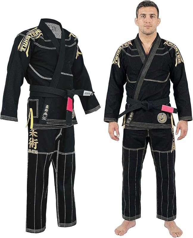 TWISTER FIGHT WEAR Black Mamba Brazilian Jiu Jitsu Gi Cotton Pearl Wea
