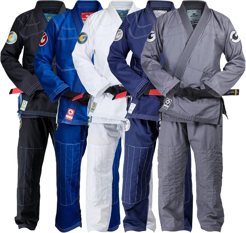 Gold BJJ Aeroweave Ultra Lightweight Jiu Jitsu Gi with Pre-Shrunk Fabr