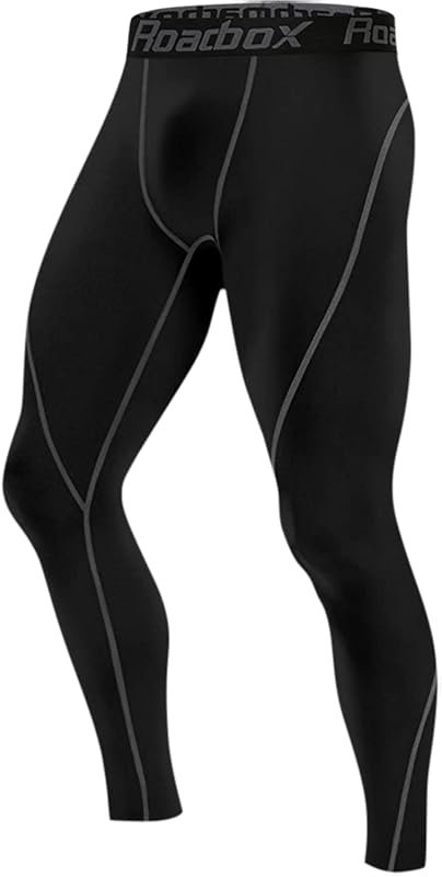 Roadbox Multi-Pack Men's Compression Pants, Athletic Base Layer Cyclin