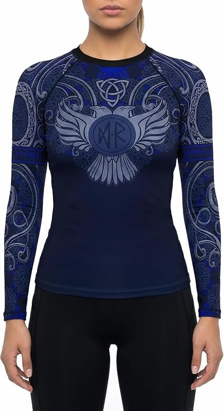 Women's Nordic IBJJF Approved Rash Guard Black - Long Sleeve Compressi