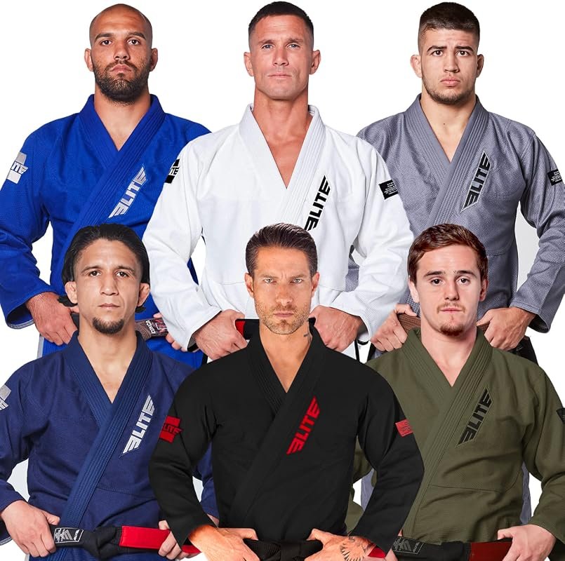 Elite Sports Men's IBJJF Approved BJJ Gi Kimono with Preshrunk Fabric