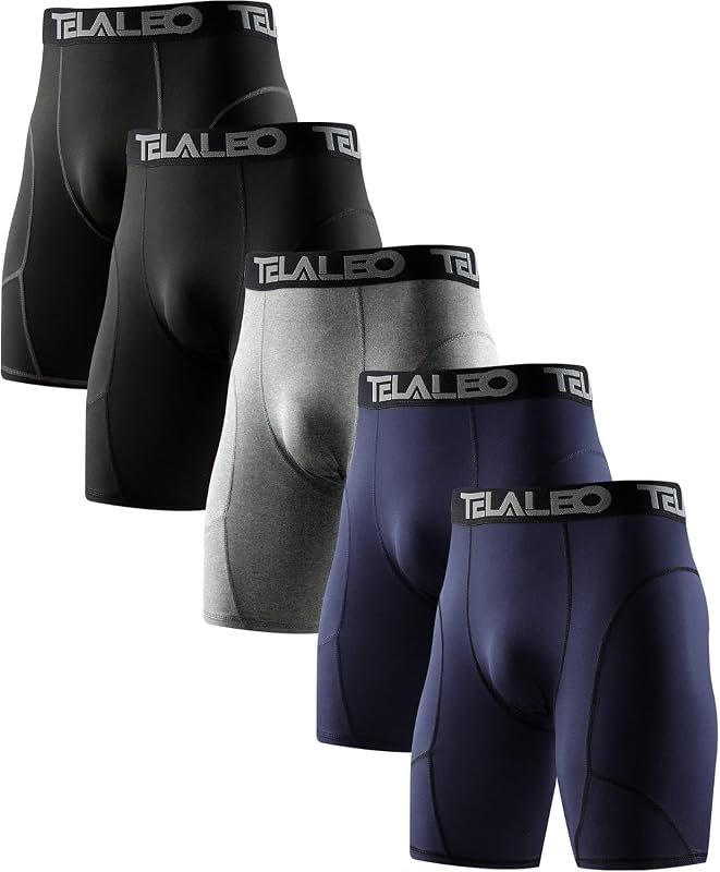 Compression Shorts Men Spandex Athletic Underwear Boxer Brief Base Lay