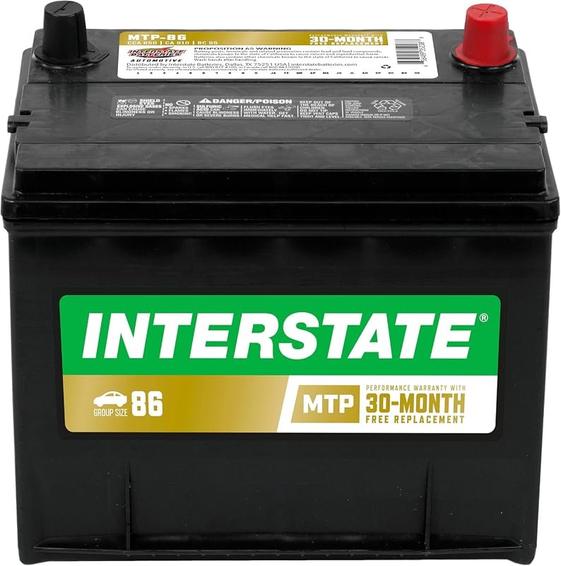 Interstate Batteries Group 86 Car Battery Replacement, 12V 650 CCA Aut