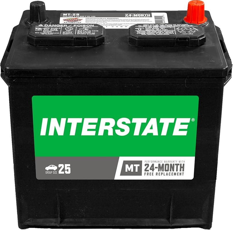 Interstate Batteries Group 25 Car Battery Replacement with 550 CCA, 12