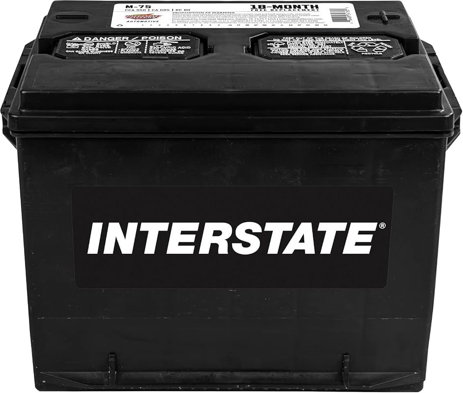 Interstate Batteries Group 75 Car Battery Replacement with 550 CCA, 12