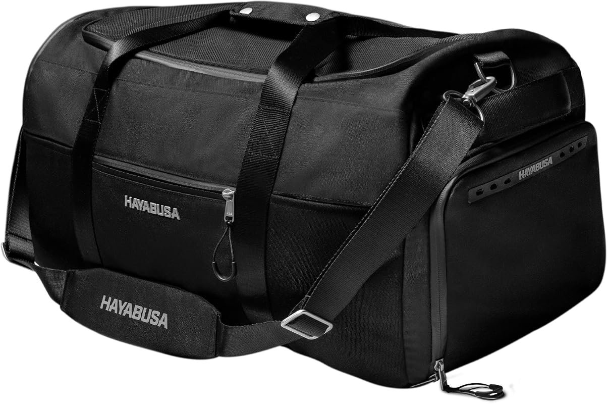 Hayabusa Airstream Athletic Duffle Gym Bag with 7 Pockets and Shoe Com