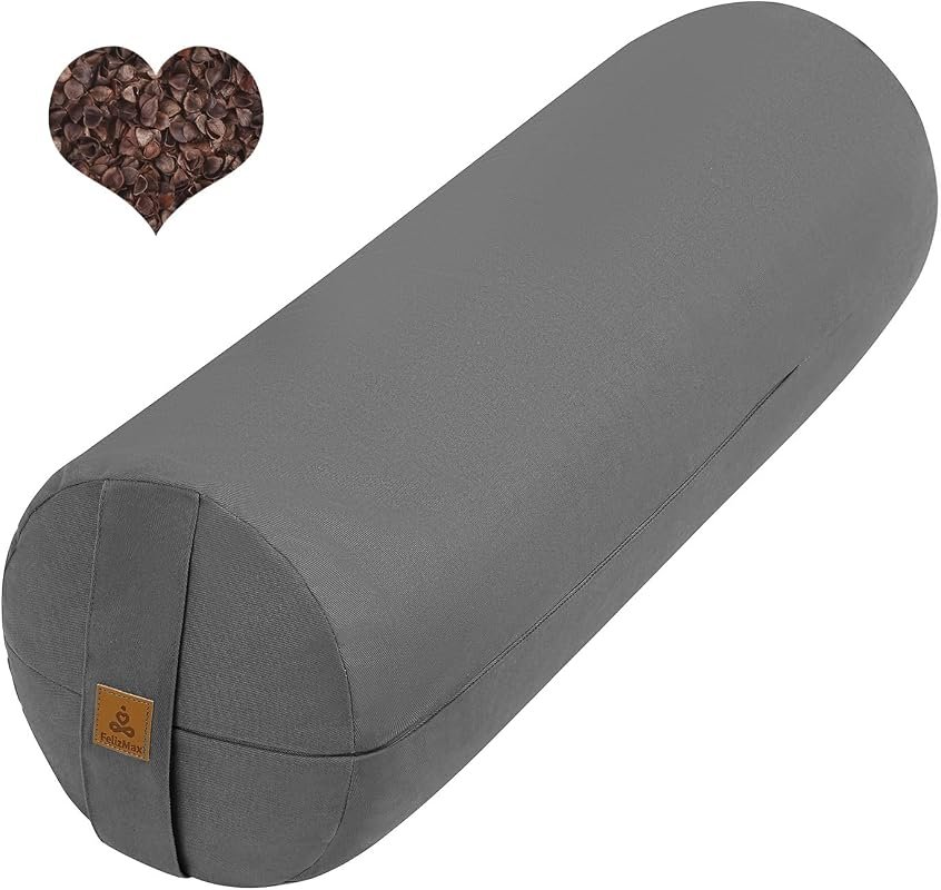 Organic Buckwheat Yoga Bolster Pillow