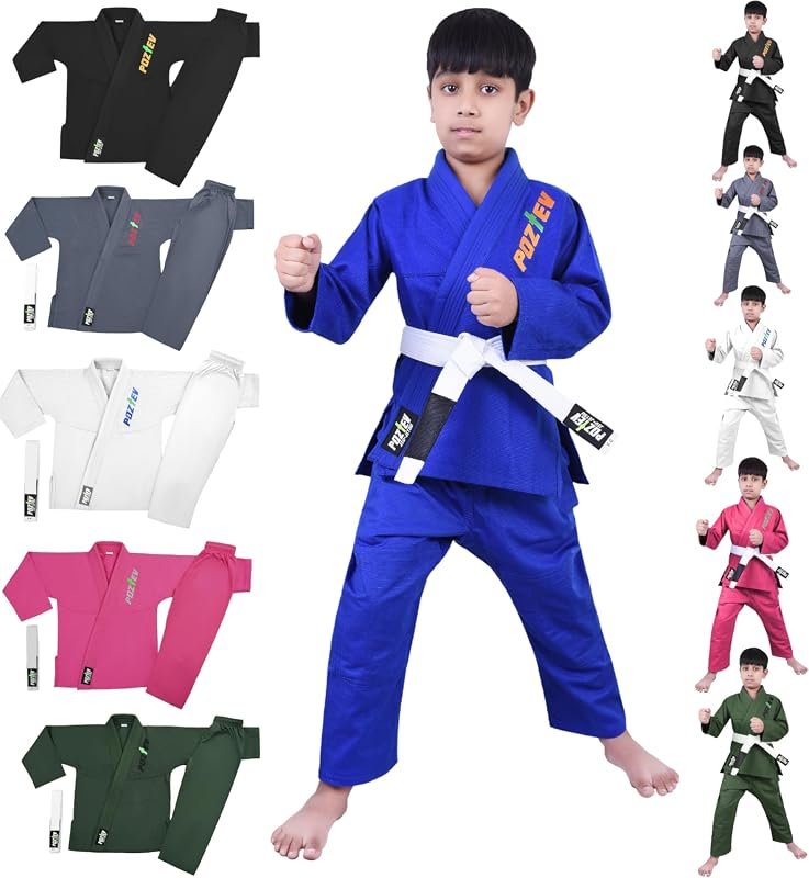 Lightweight Kids Brazilian Jiu Jitsu Gi And Youth Grappling Kimono Wit