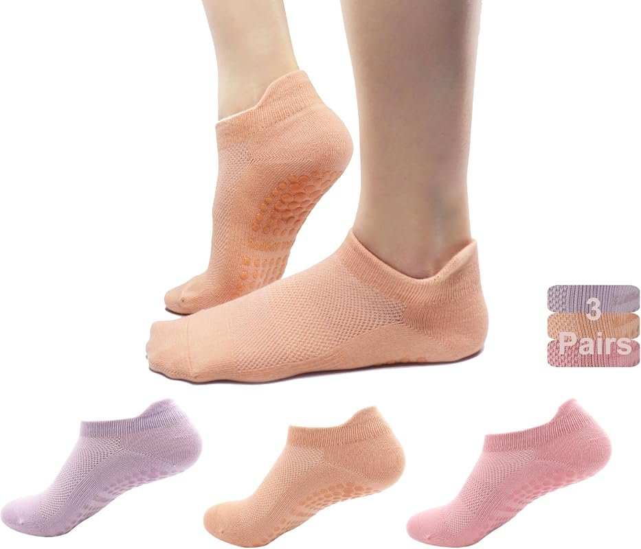 Tamlien Yoga Pilates Grip Socks