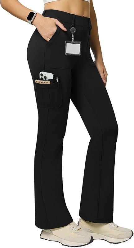 Casei Women’s 6-Pocket Work Flare Leggings