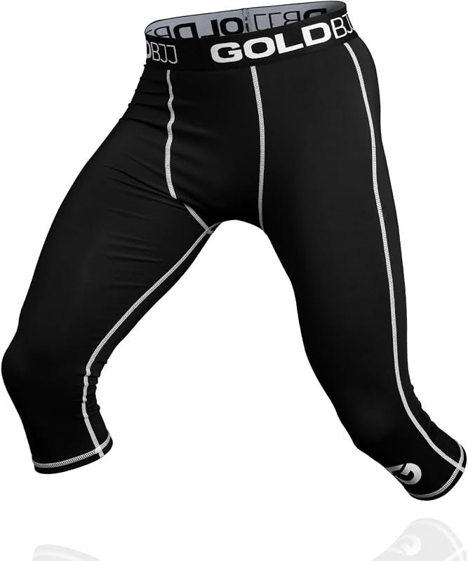 Gold BJJ Jiu Jitsu Spats Base Layer for Gi and No-Gi Grappling Martial