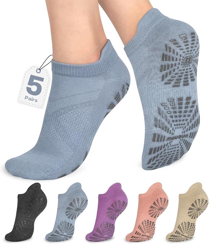 unenow Women’s Non-Slip Pilates Yoga Socks