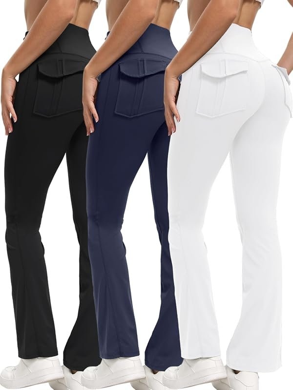 3 Pack Women's Flare Leggings