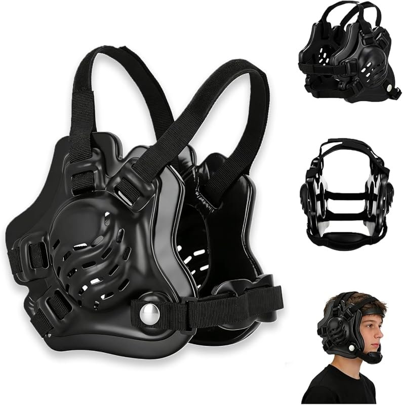 Adjustable Wrestling Headgear and Padded Ear Protection with Breathabl