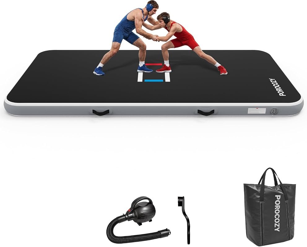 Premium Inflatable Wrestling Mat for Jiu Jitsu BJJ MMA and Judo Home G
